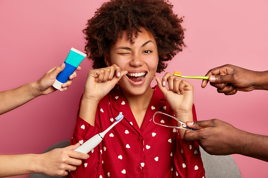 Brushing vs. Flossing